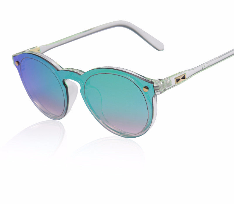 Reflective Oval Fashion Sunglasses