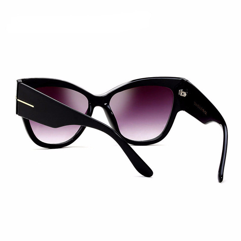 Gradient Points Cat Eye Sunglasses