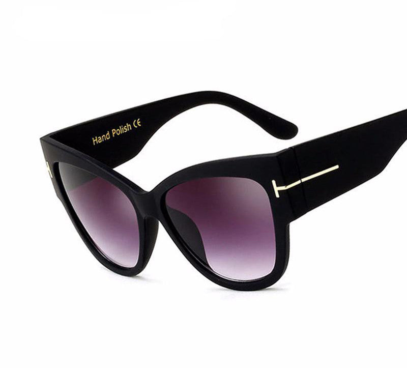 Gradient Points Cat Eye Sunglasses