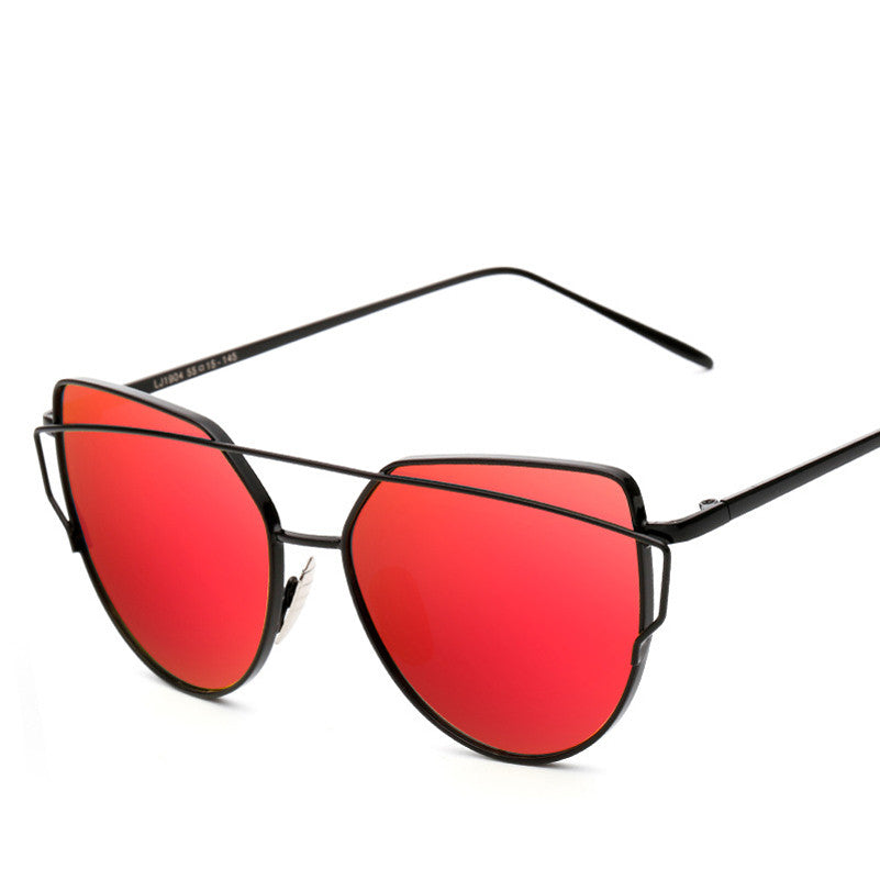 Twin Beam Mirror Lens Sunglasses