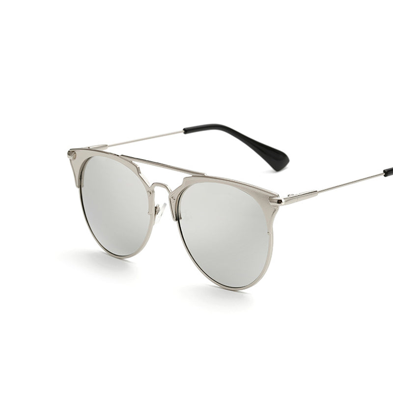 Metal Frame Retro Cat Eye Sunglasses