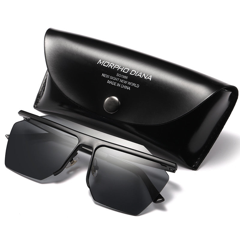 Oversized Flat Lens Sunglasses