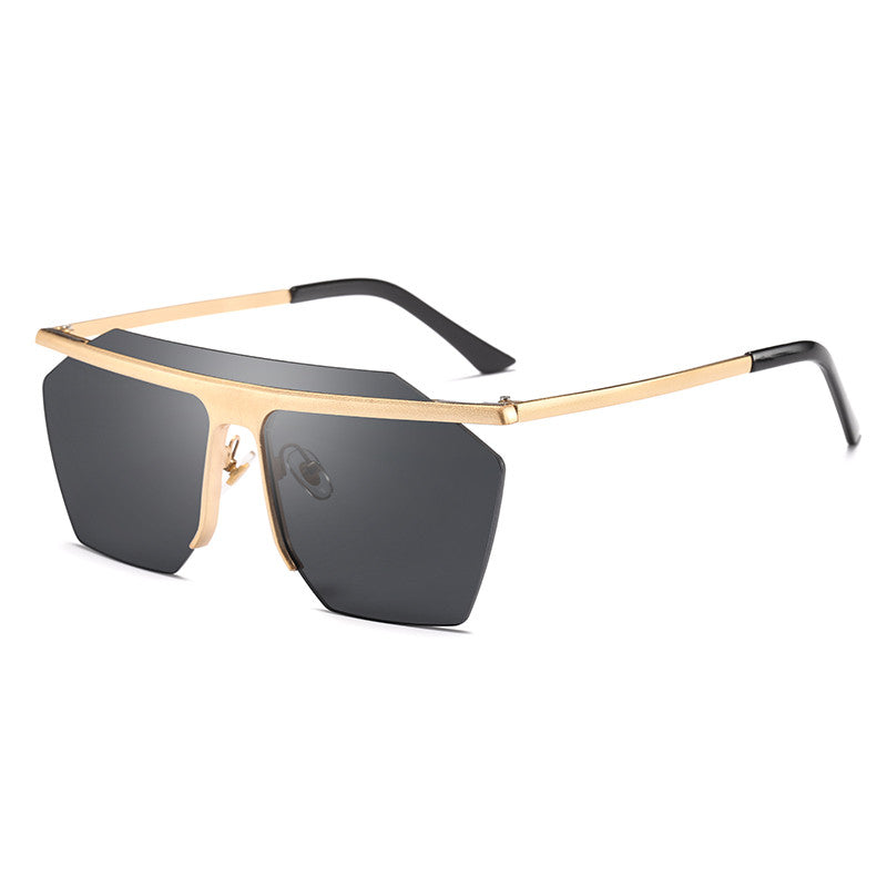 Oversized Flat Lens Sunglasses