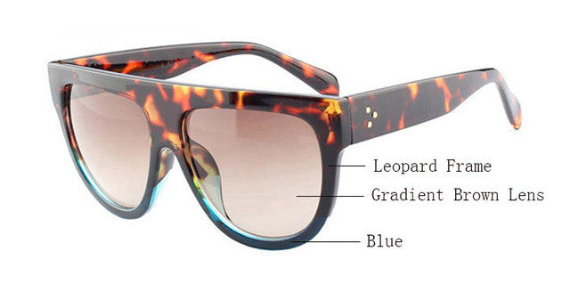 Flat Top Mirror Sunglasses