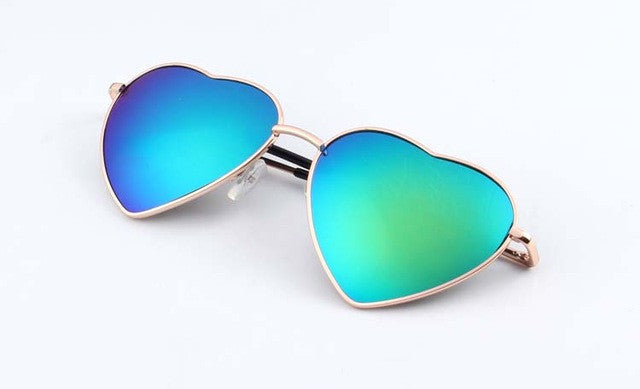 Reflective Heart Sunglasses