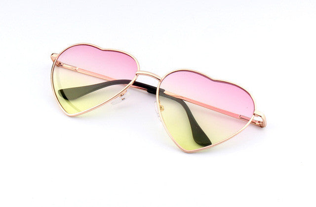 Reflective Heart Sunglasses