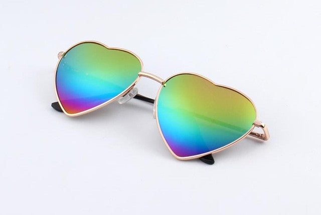 Reflective Heart Sunglasses