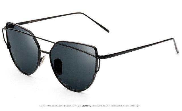 Twin Beam Mirror Lens Sunglasses