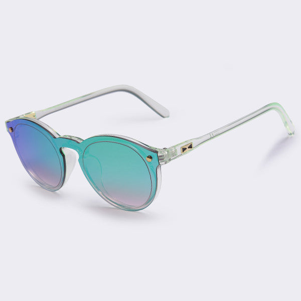 Reflective Oval Fashion Sunglasses