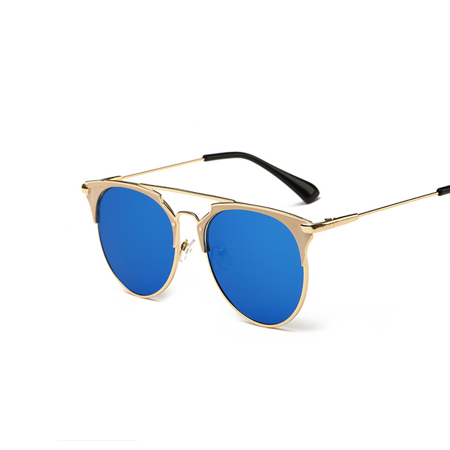 Metal Frame Retro Cat Eye Sunglasses