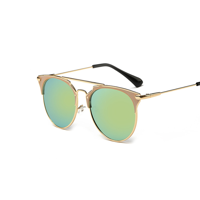 Metal Frame Retro Cat Eye Sunglasses