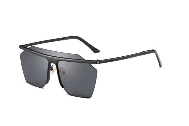 Oversized Flat Lens Sunglasses