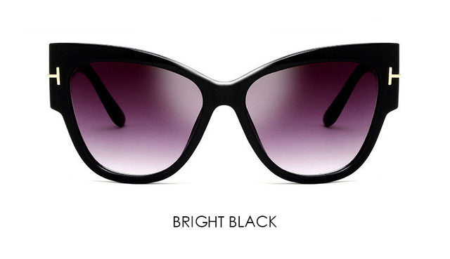 Gradient Points Cat Eye Sunglasses