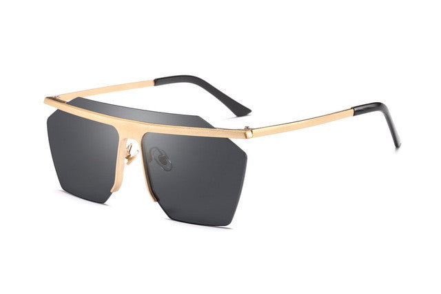 Oversized Flat Lens Sunglasses