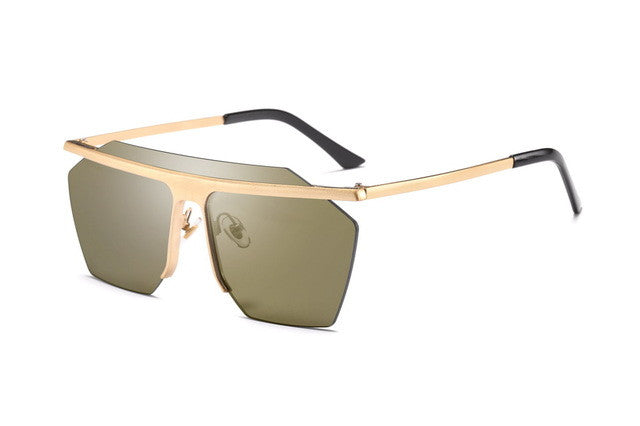 Oversized Flat Lens Sunglasses