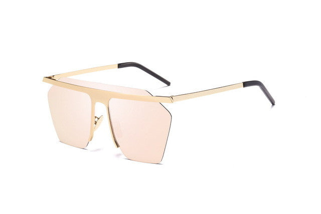 Oversized Flat Lens Sunglasses