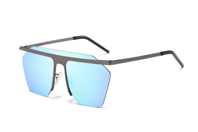 Oversized Flat Lens Sunglasses