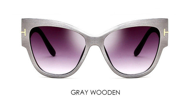 Gradient Points Cat Eye Sunglasses