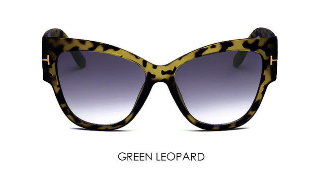 Gradient Points Cat Eye Sunglasses