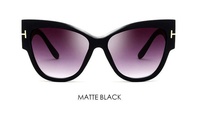 Gradient Points Cat Eye Sunglasses