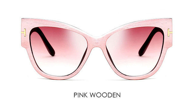 Gradient Points Cat Eye Sunglasses